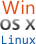 Windows macOS Linux